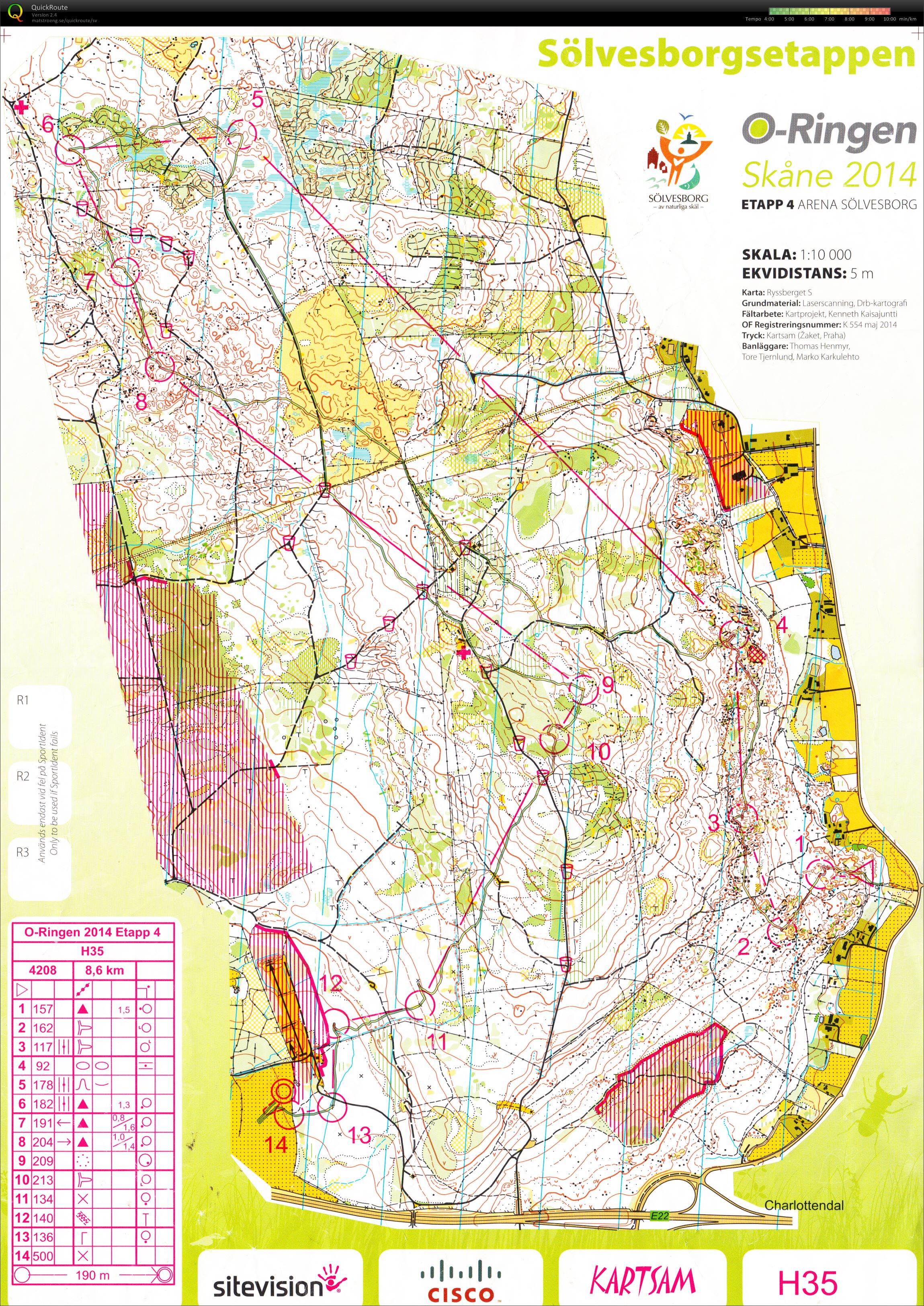 O-ringen Skåne E4 (24/07/2014)