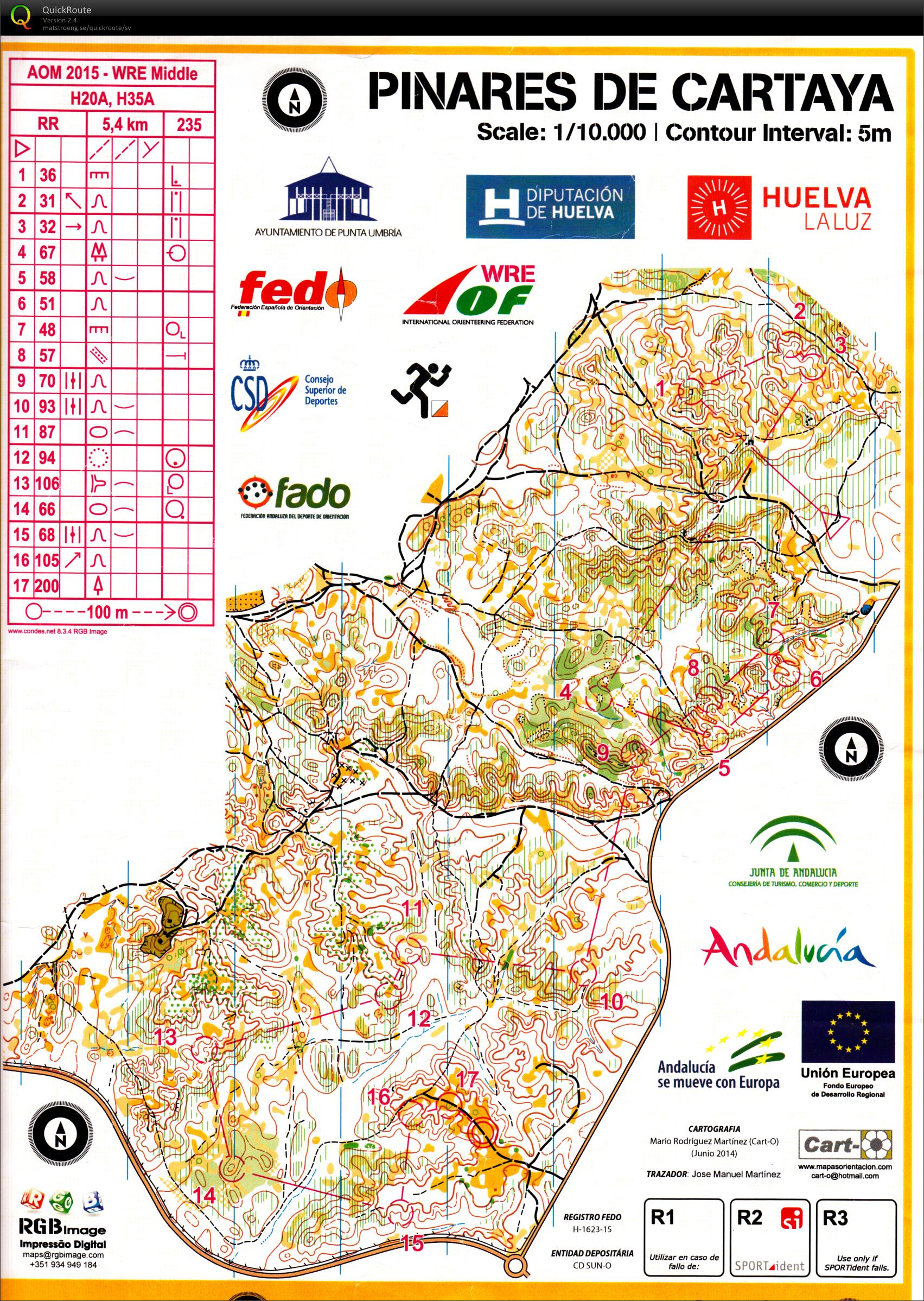 Andalucia O-meet, Middle (2015-02-28)