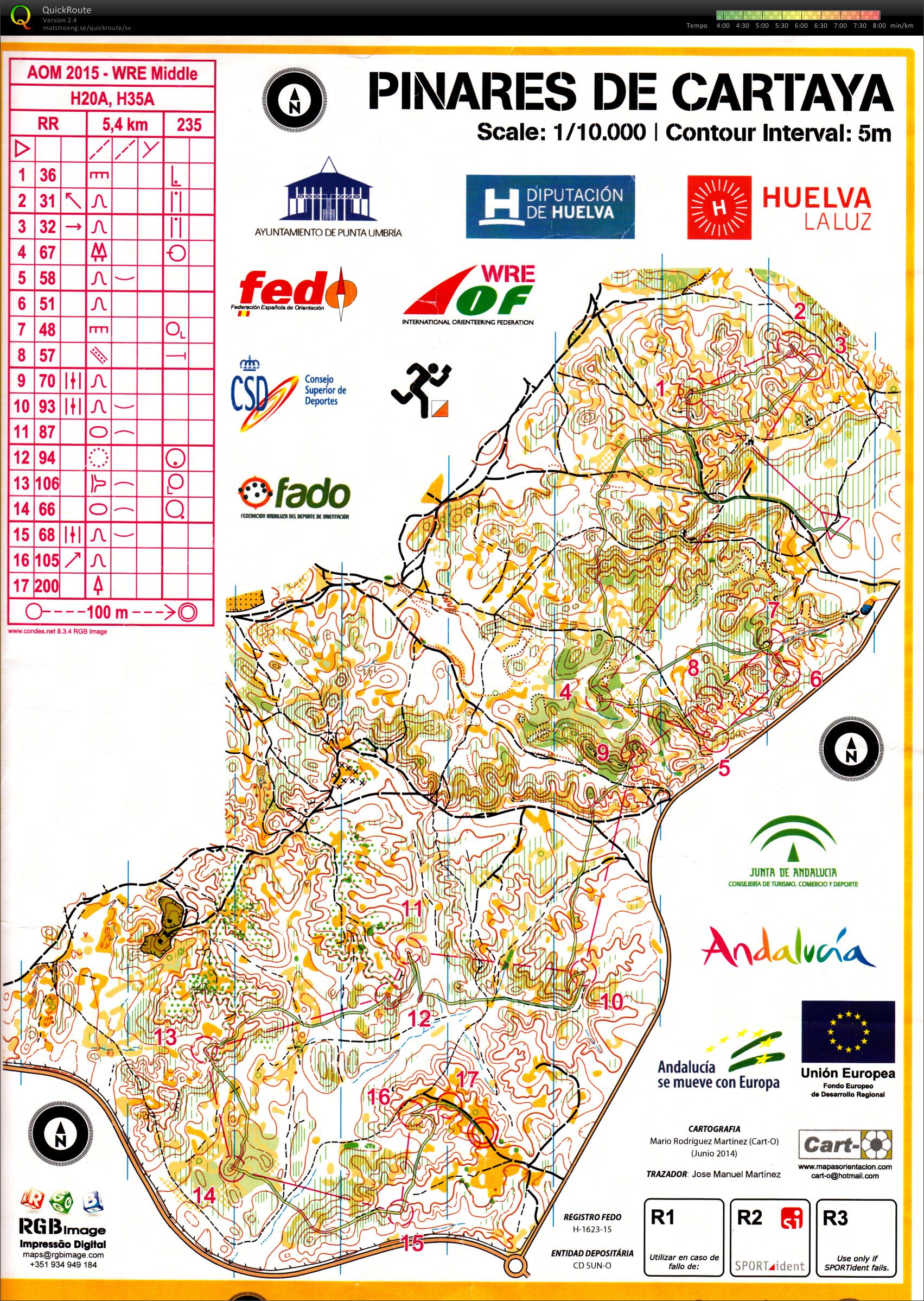 Andalucia O-meet, Middle (2015-02-28)