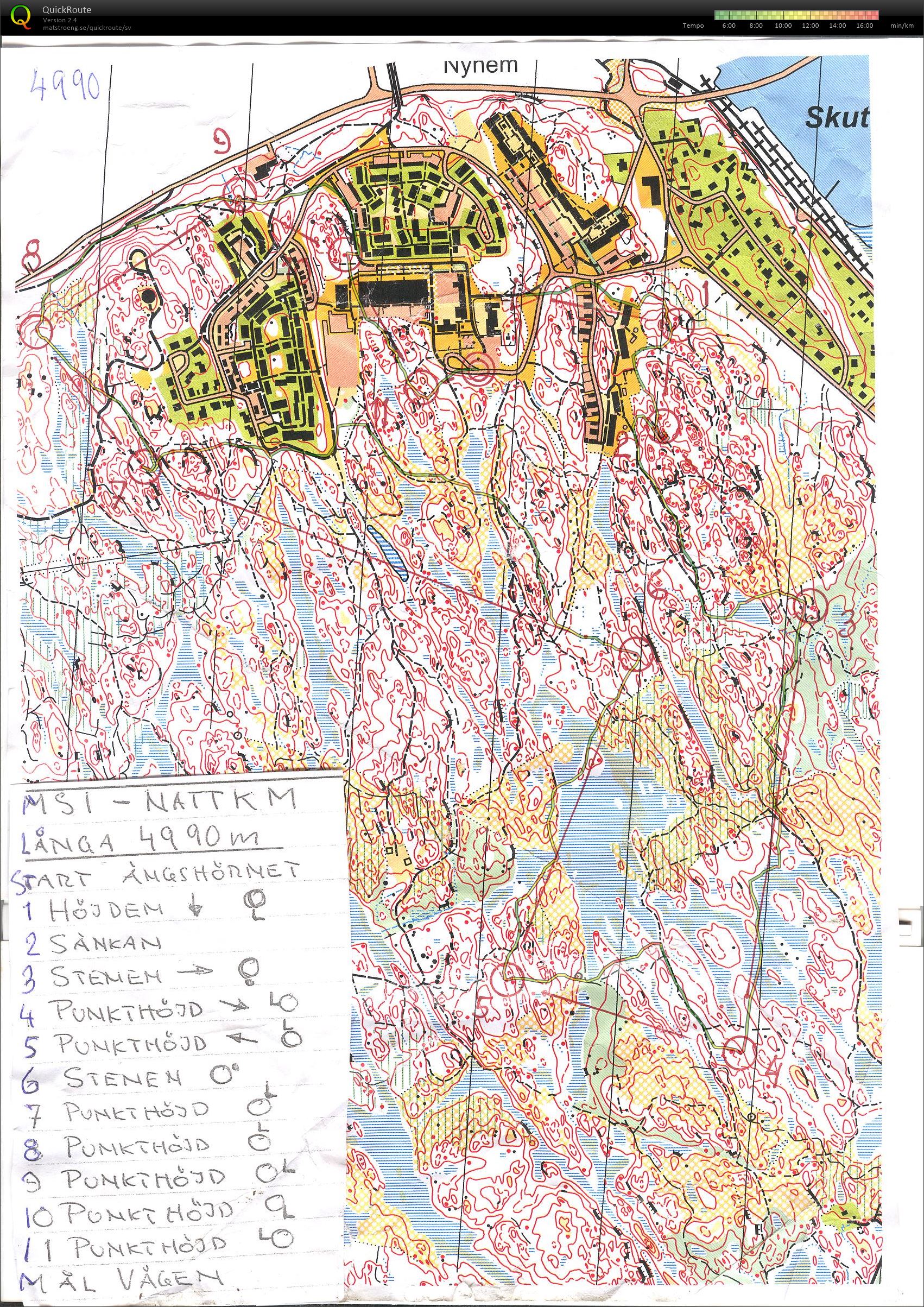 MSI natt-km (16/11/2016)