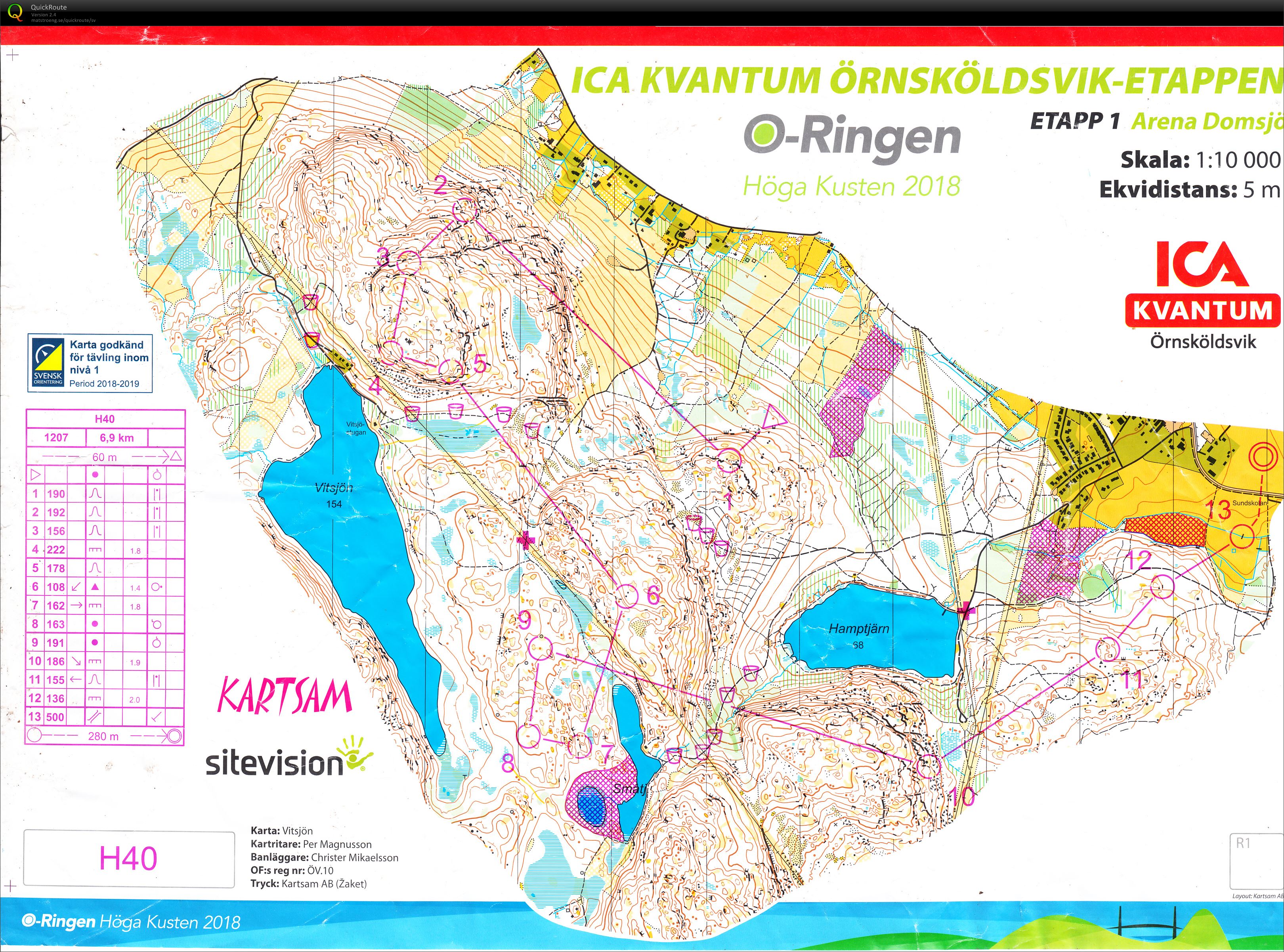 O-ringen Höga Kusten 2018 - E1 (22.07.2018)