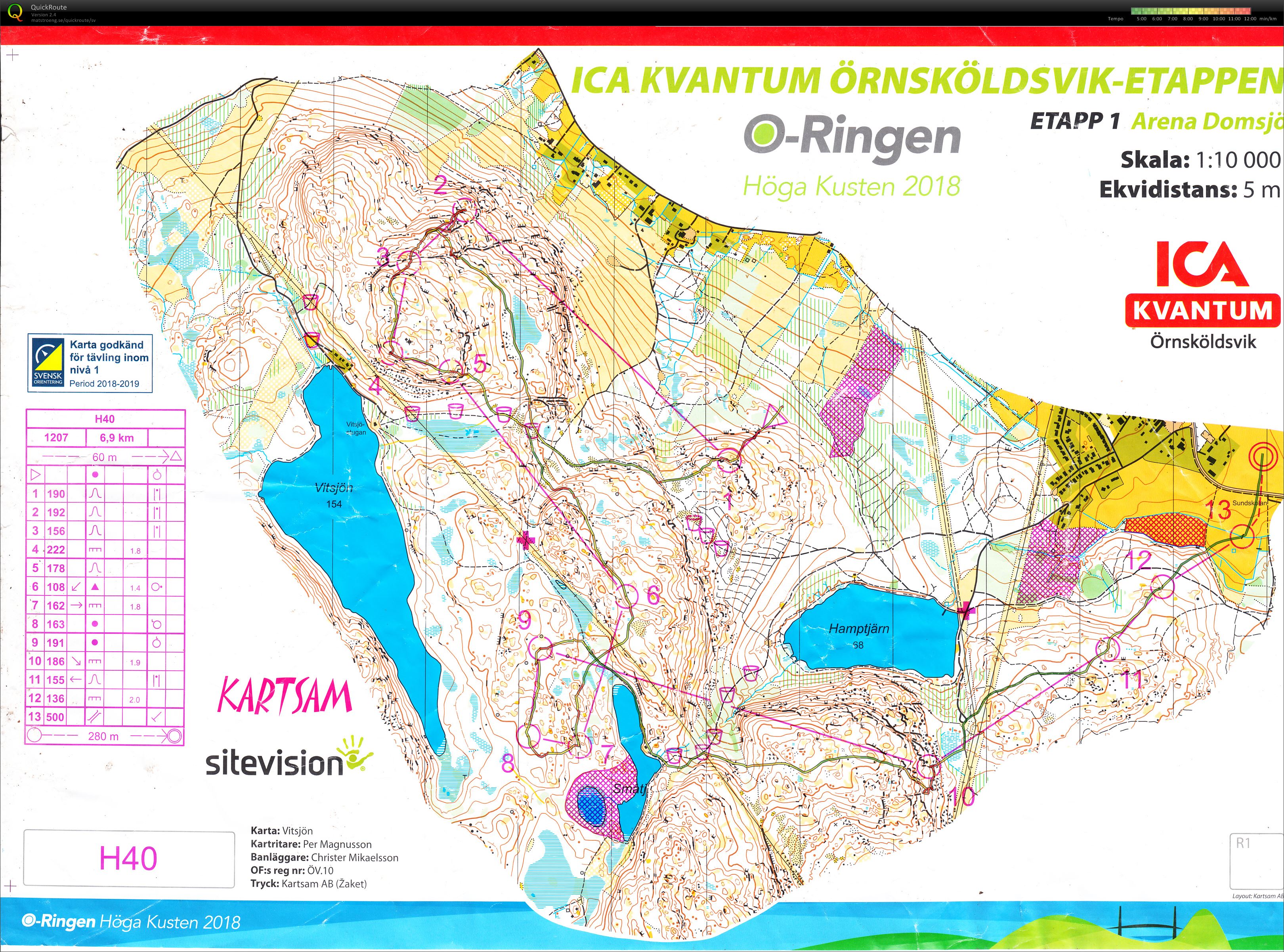 O-ringen Höga Kusten 2018 - E1 (22/07/2018)