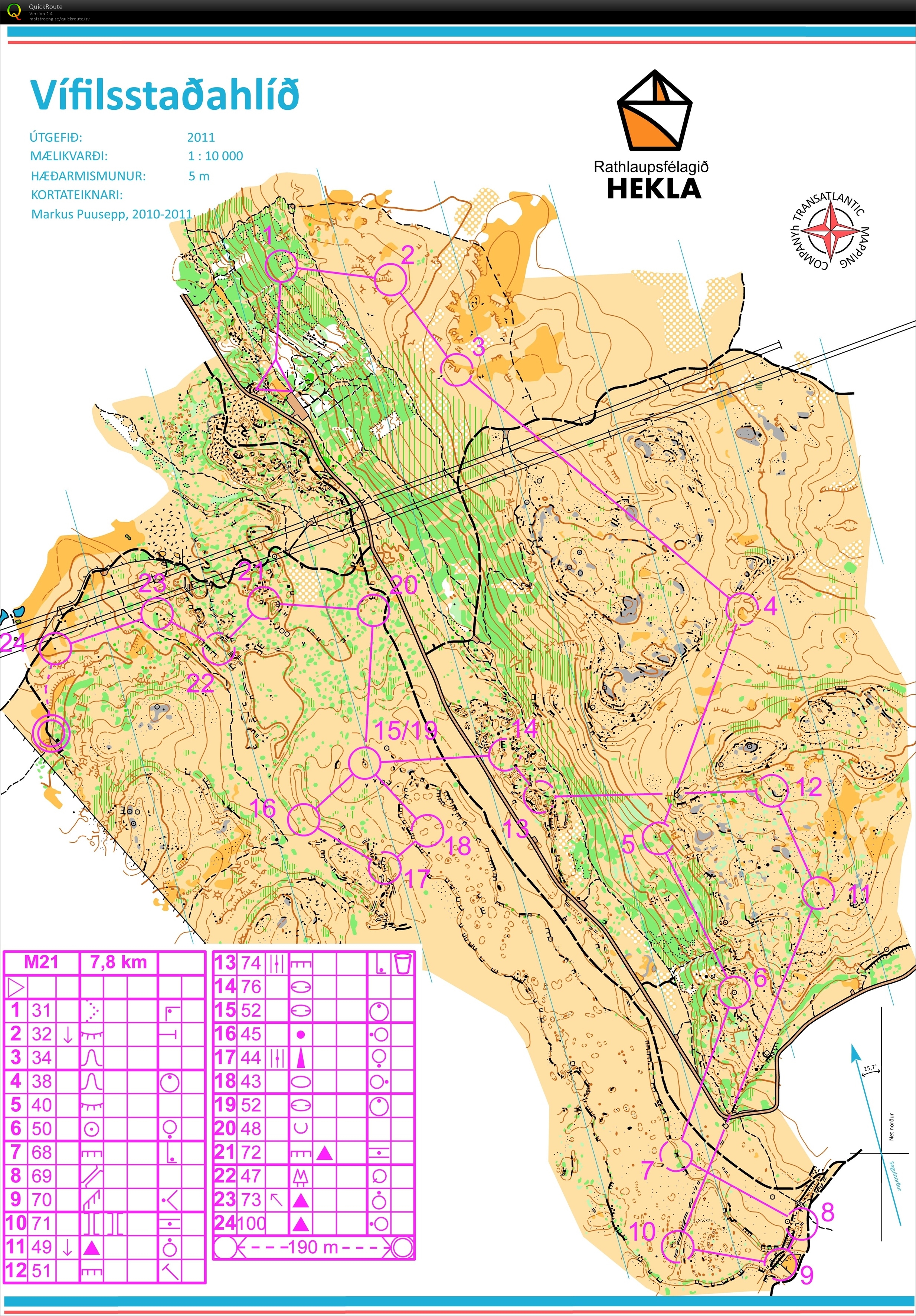 Re-run av Vifilsstadahlid M21 från 2011 (2023-06-16)