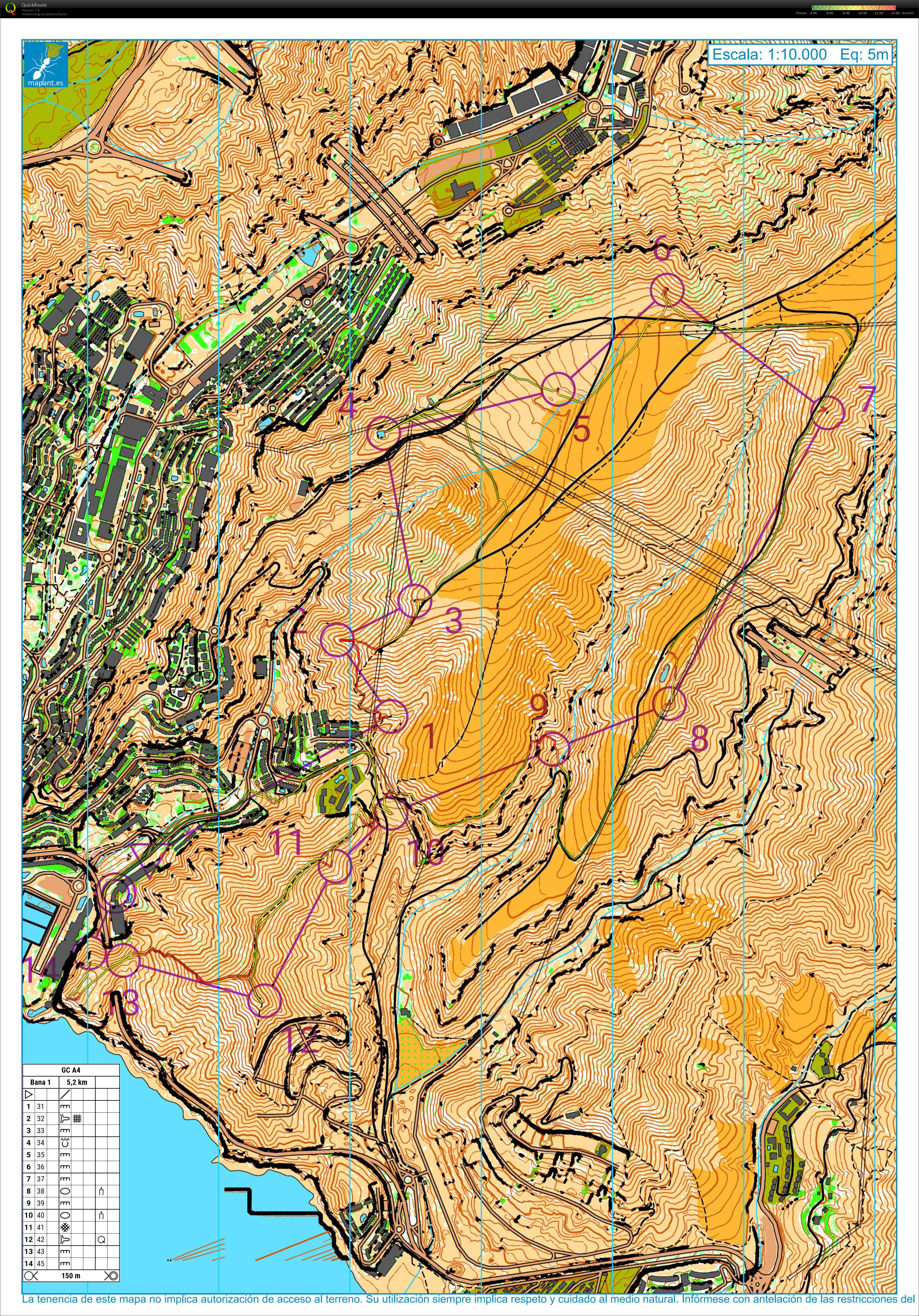 Puerta Calma, training on mapant map (18-02-2024)