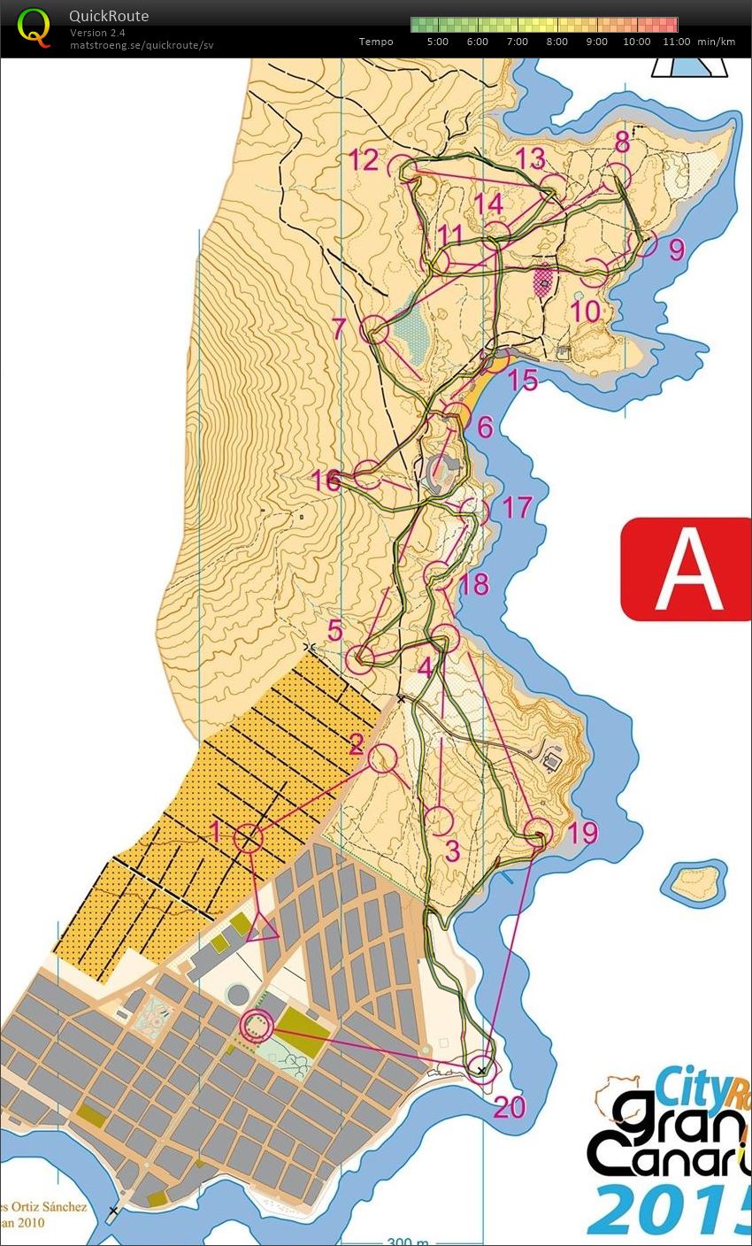 Arinaga - Träningsbana medeldistans (2024-02-24)