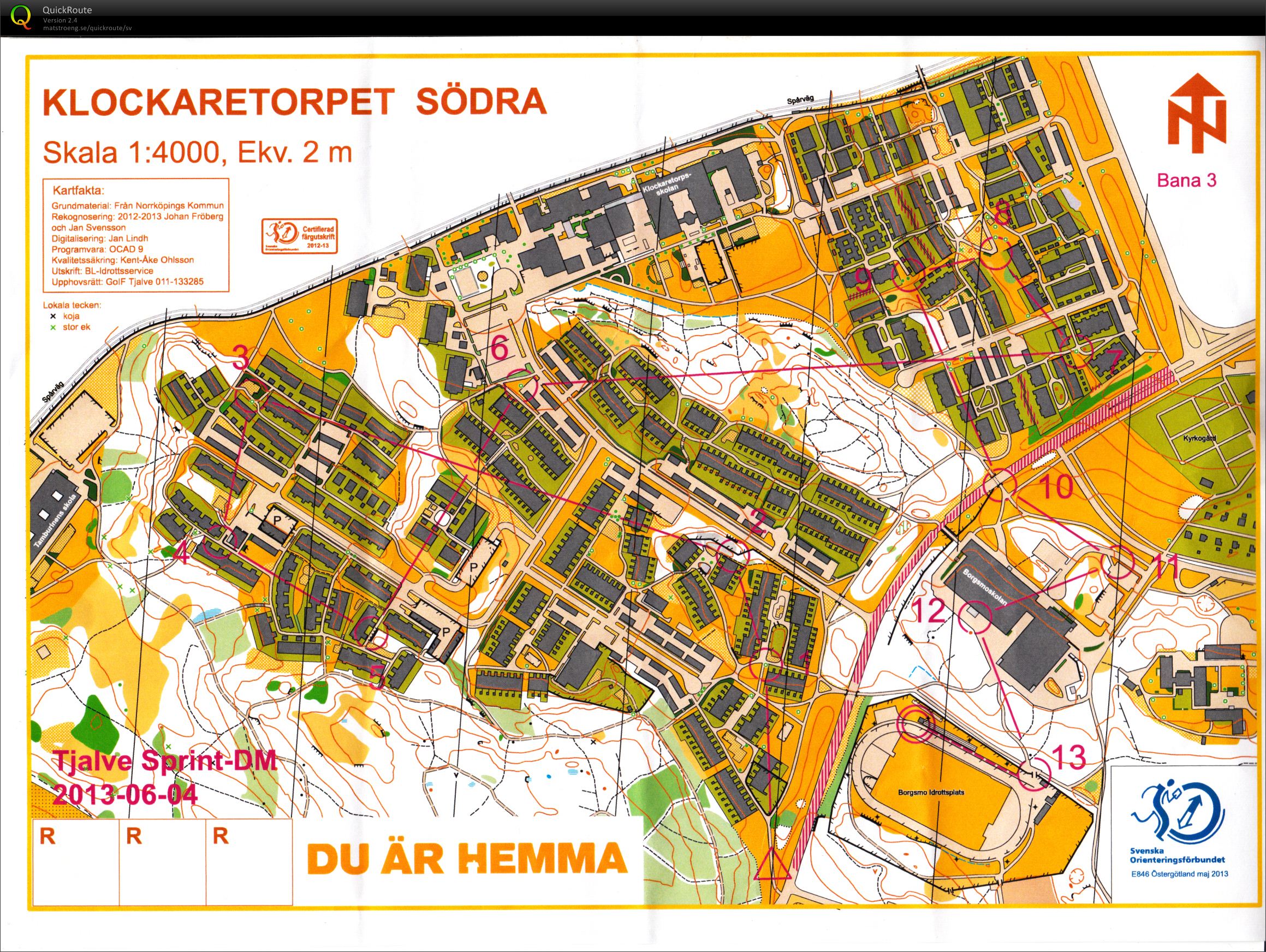 Sprint-DM Östergötland 2013 (04-06-2013)